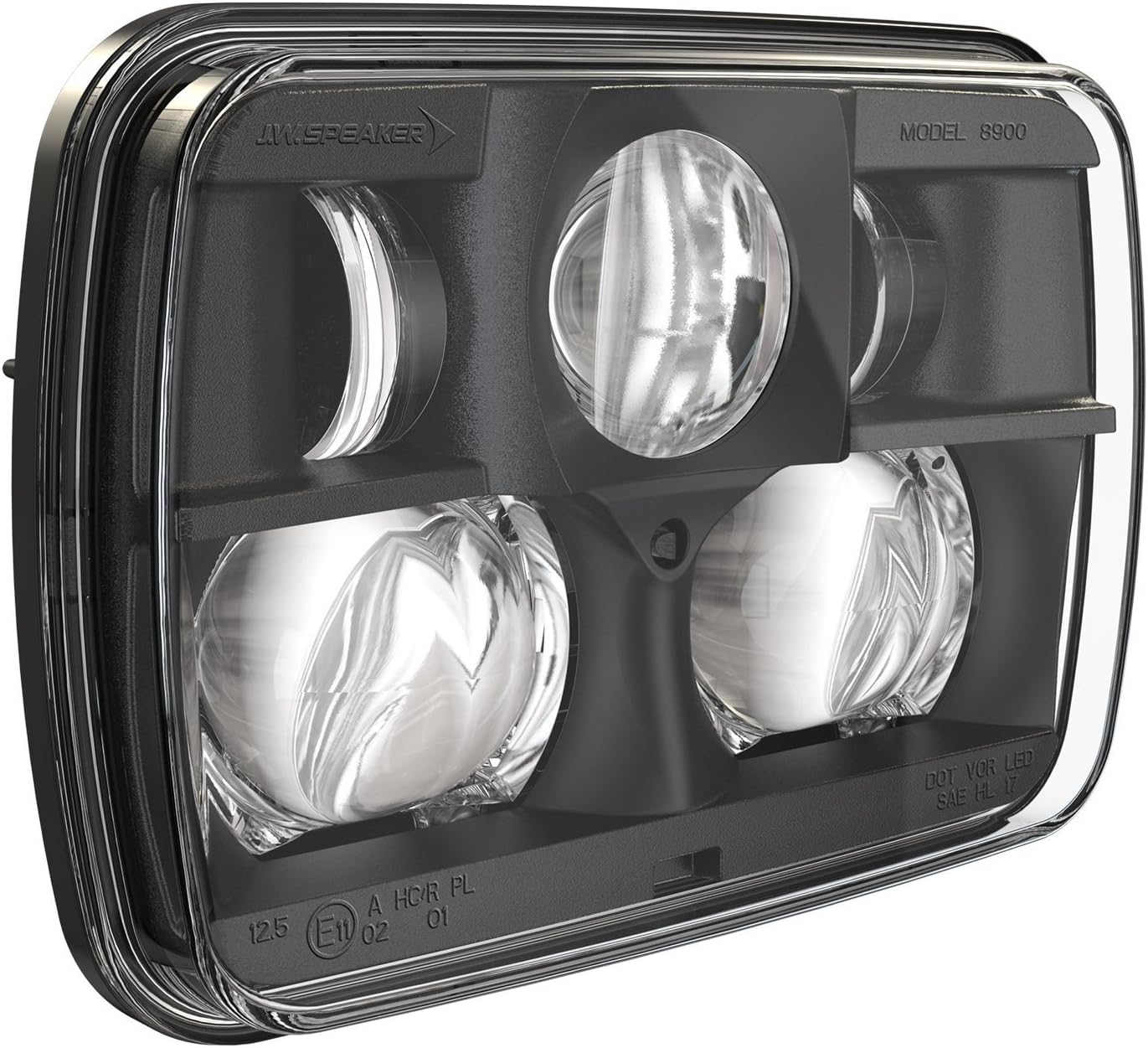 8900-12/24V DOT Hi/Lo Headlamp Black