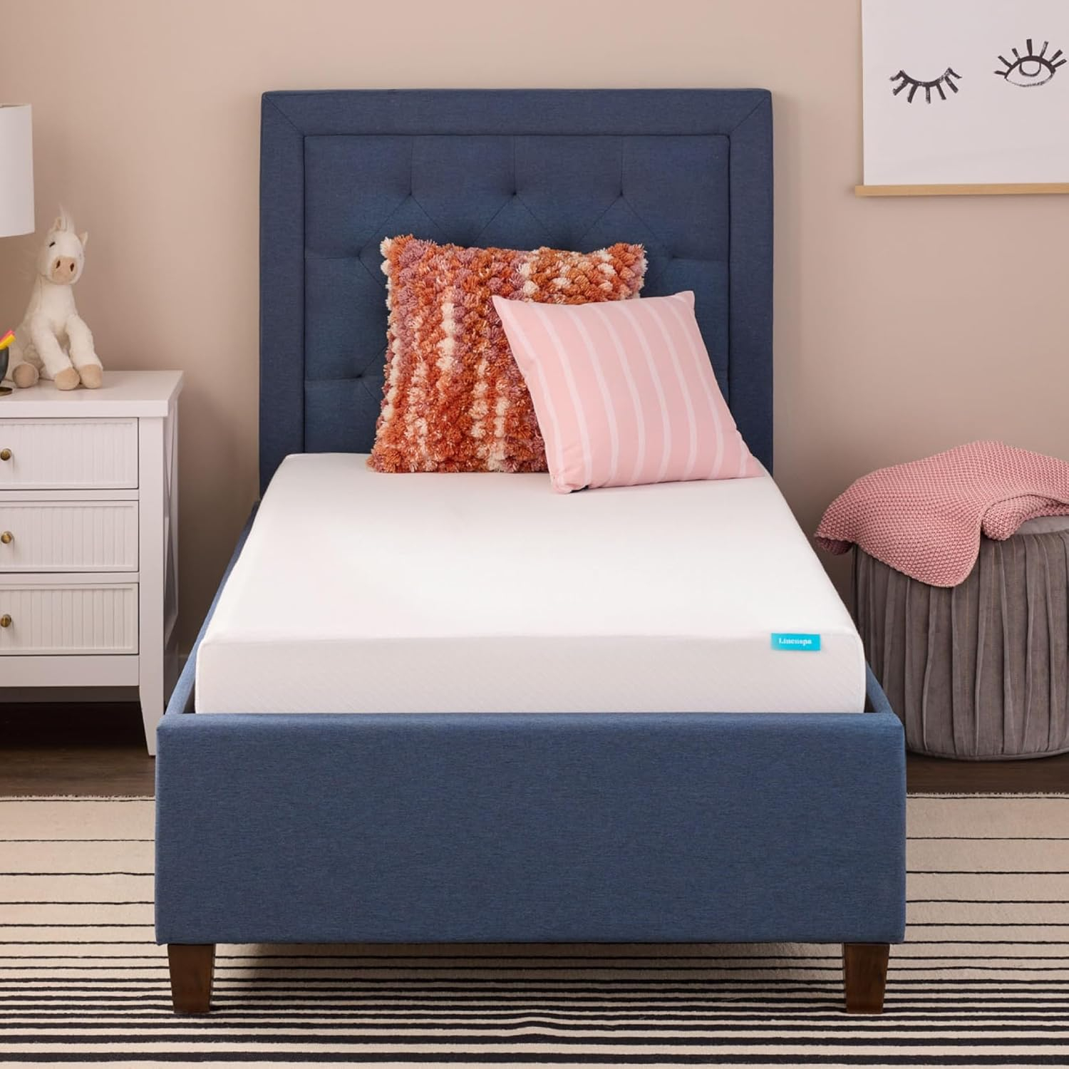 Linenspa 5 Inch Gel Memory Foam Mattress Twin - Firm - Low Profile Bed 5 Inch Twin Mattress