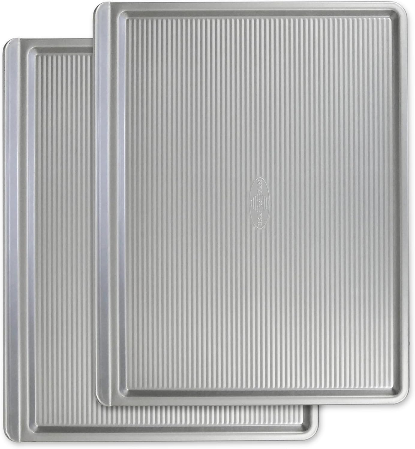 USA Pan Bakeware Round Cake Pan, 9 inch, Nonstick & Quick Release Coating, Made in the USA from Aluminized Steel, Set of 2