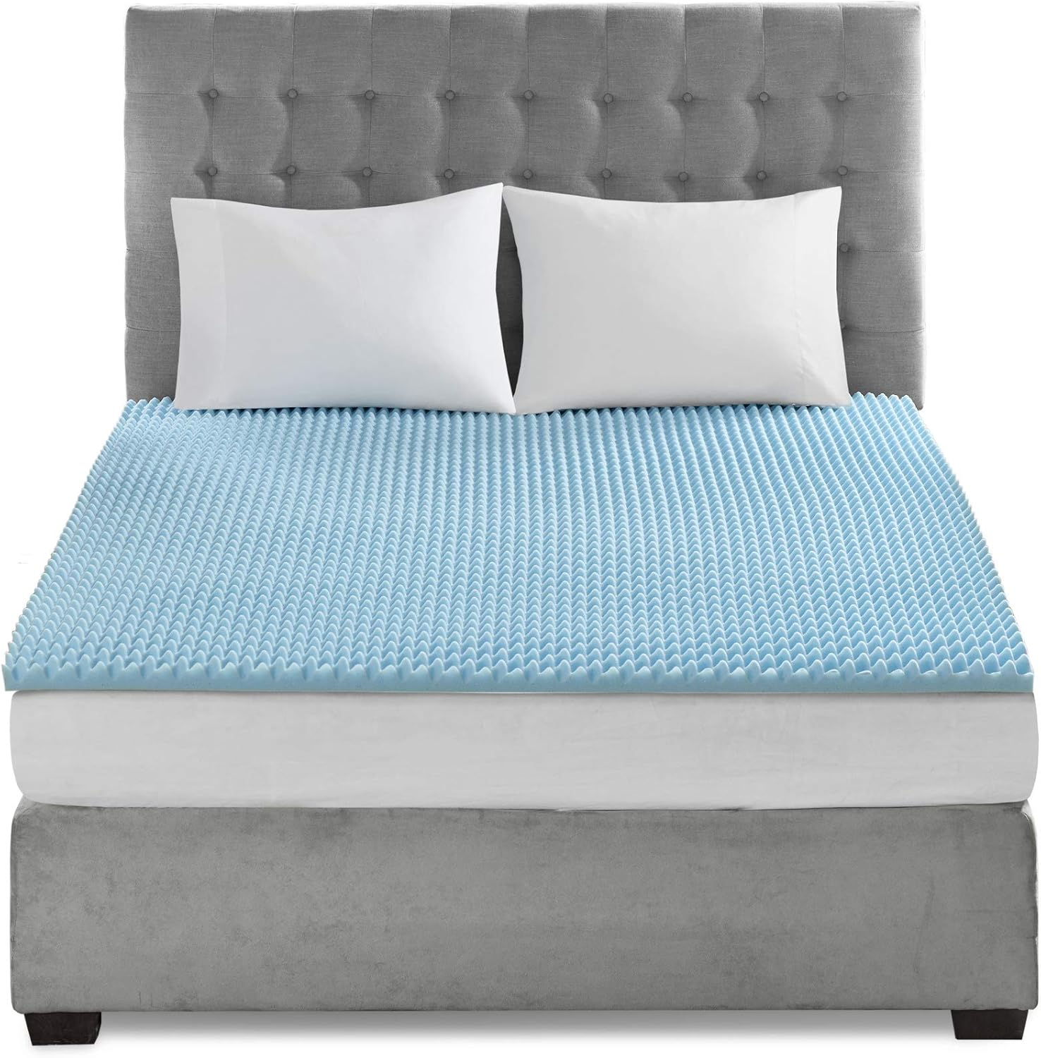Comfort Classics 1.5" Cooling Gel Memory Foam Mattress Topper, Twin