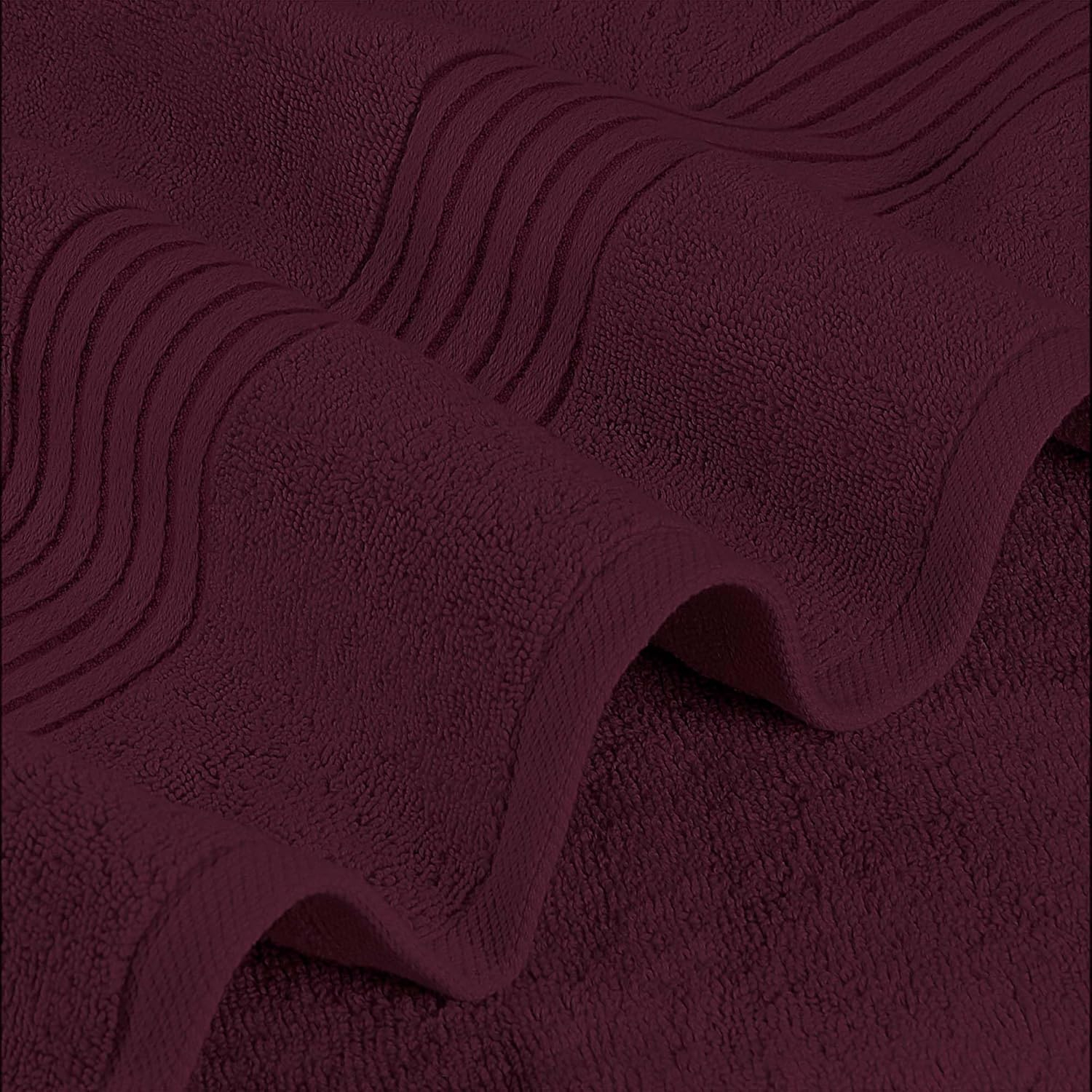Utopia Towels 4 Pack Bath Towels Set, 27 by 54 Inches, 100% Ring Spun Cotton, Quick Dry, Highly Absorbent, Soft Feel Towels, Perfect for Daily Use, Burgundy