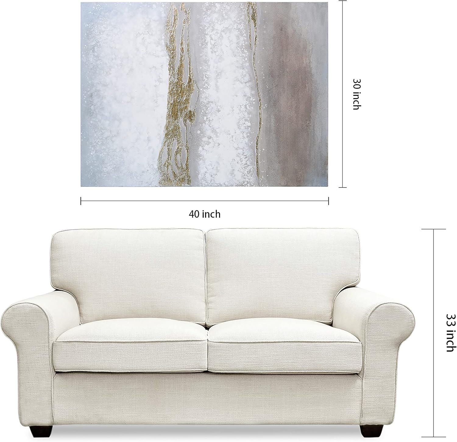 Empire Art Direct Golden Winter Textured Metallic Hand Painted Wall Art by Martin Edwards