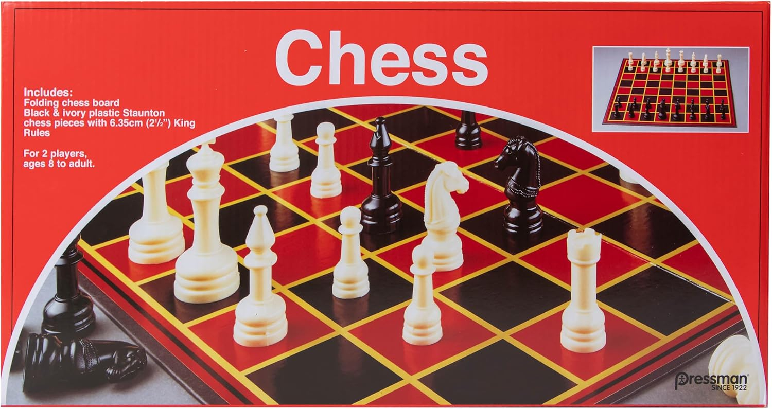 Pressman Chess Set Board Game - Board Games for Kids & Adults, Classic Board Games