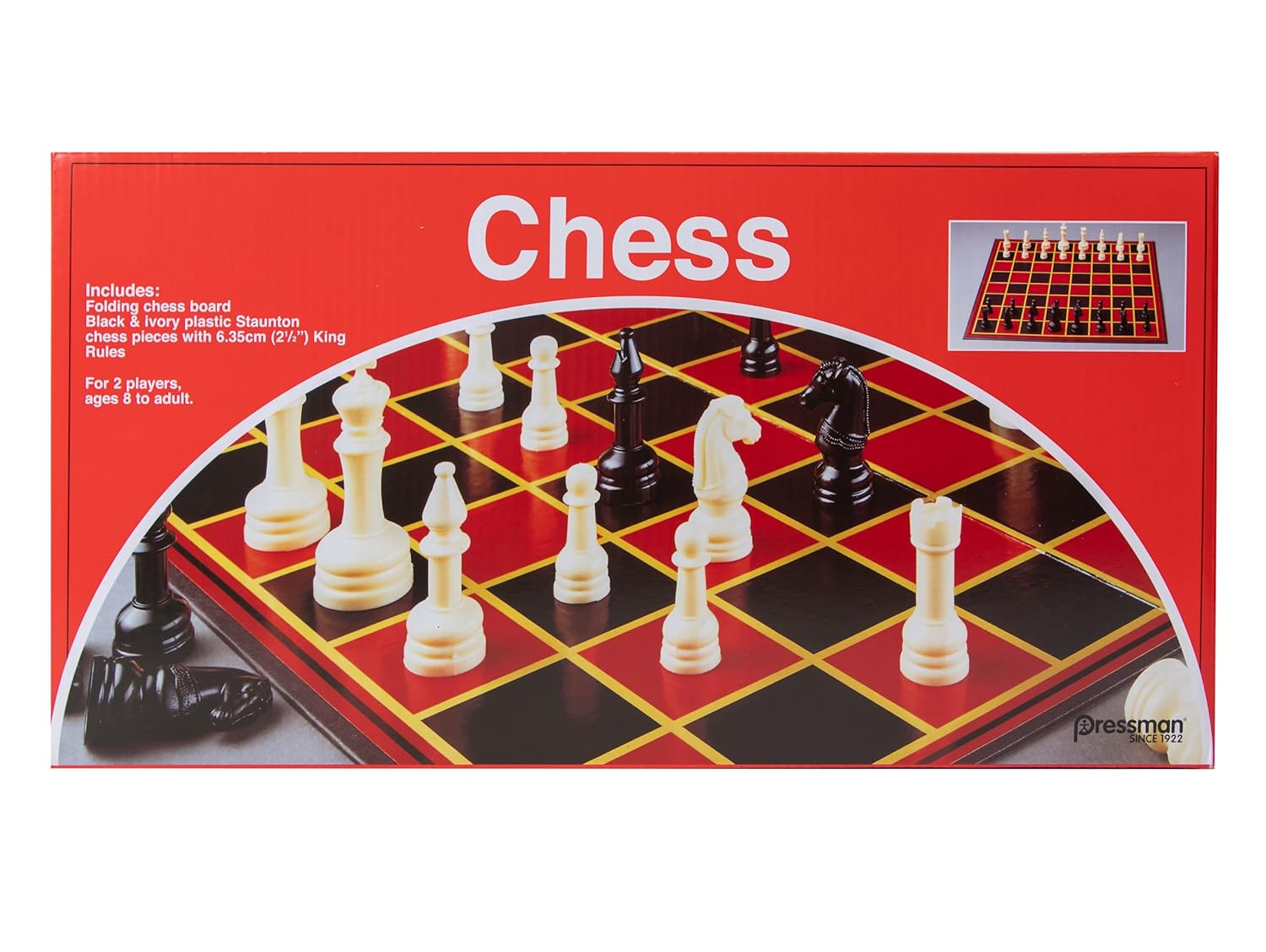 Pressman Chess Set Board Game - Board Games for Kids & Adults, Classic Board Games