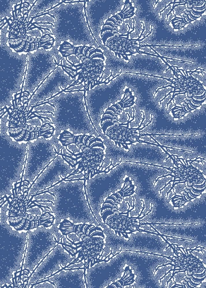 Japanese Patterns Blue and Beige High-Quality Gift Paper Book
