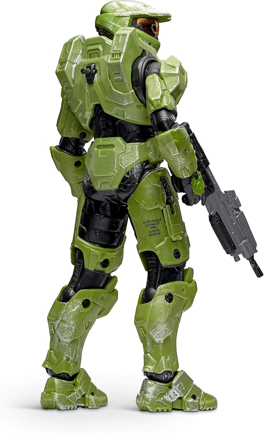 Green and Black Articulated Spartan Action Figure with Accessories