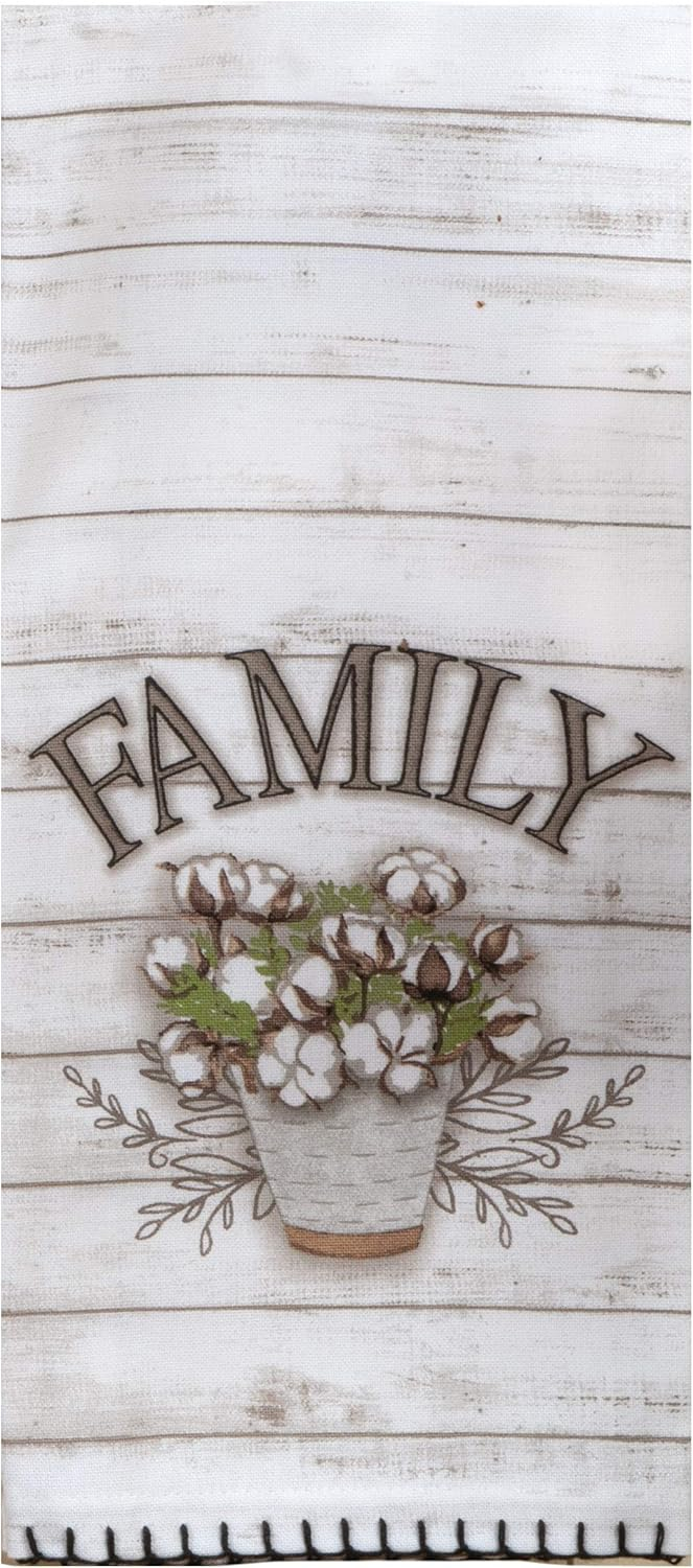 Home Sweet Home Kitchen Terry Towel and Tea Towel 2-pc Set Farmhouse Family