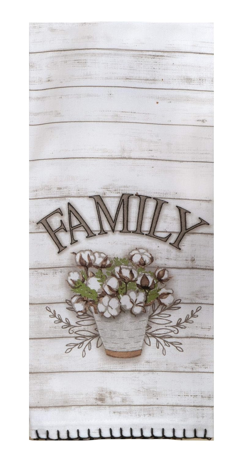 Home Sweet Home Kitchen Terry Towel and Tea Towel 2-pc Set Farmhouse Family