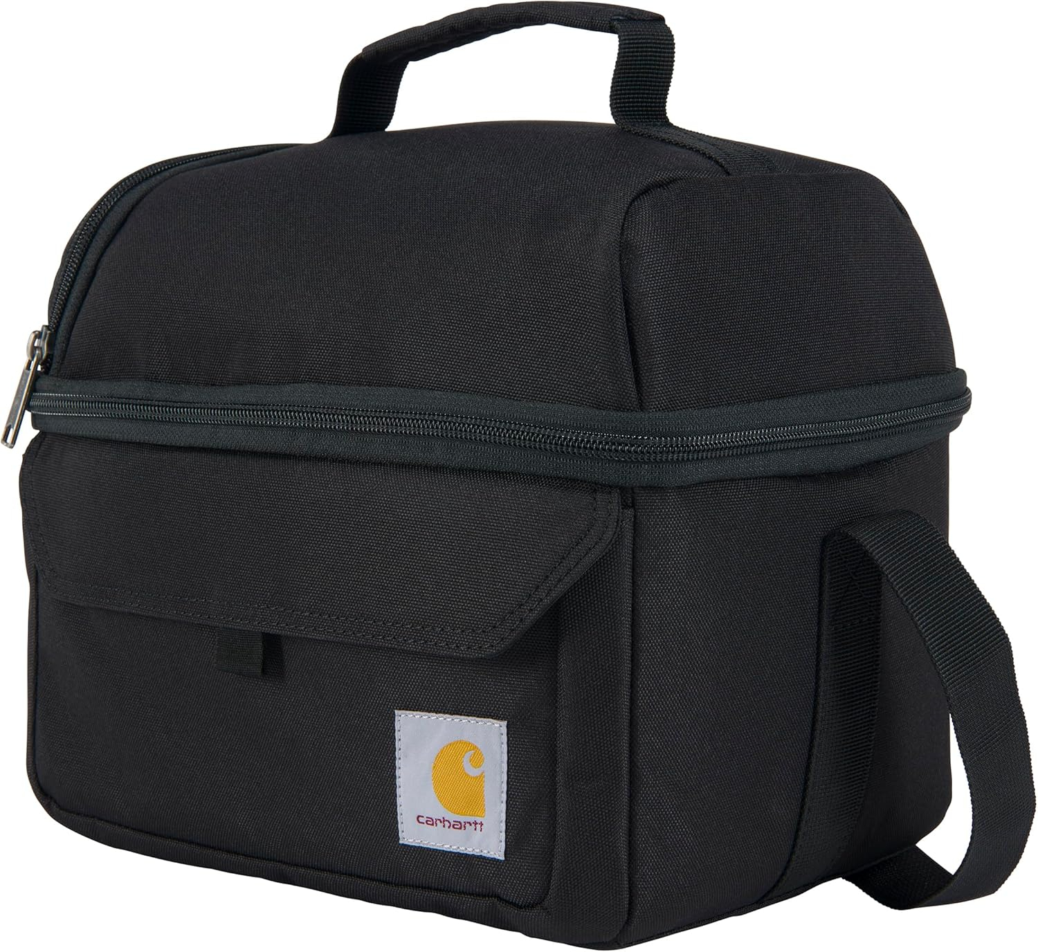Carhartt Insulated 12 Can Two Compartment Lunch Cooler, One Size, Black