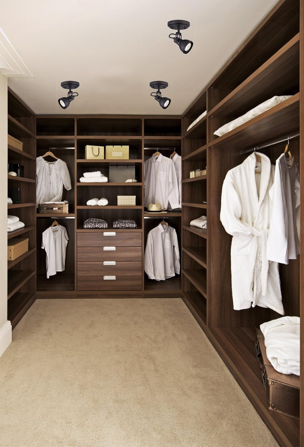 CANARM ICW622A01ORB10 LTD Polo 1 Light Ceiling/Wall, Oil Rubbed Bronze with Adjustable Head , Oil-rubbed Bronze