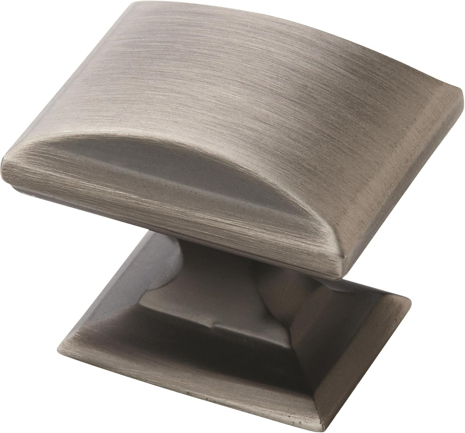 Amerock | Cabinet Knob | Antique Silver | 1-1/2 inch (38 mm) Length | Candler | 1 Pack | Drawer Knob | Cabinet Hardware
