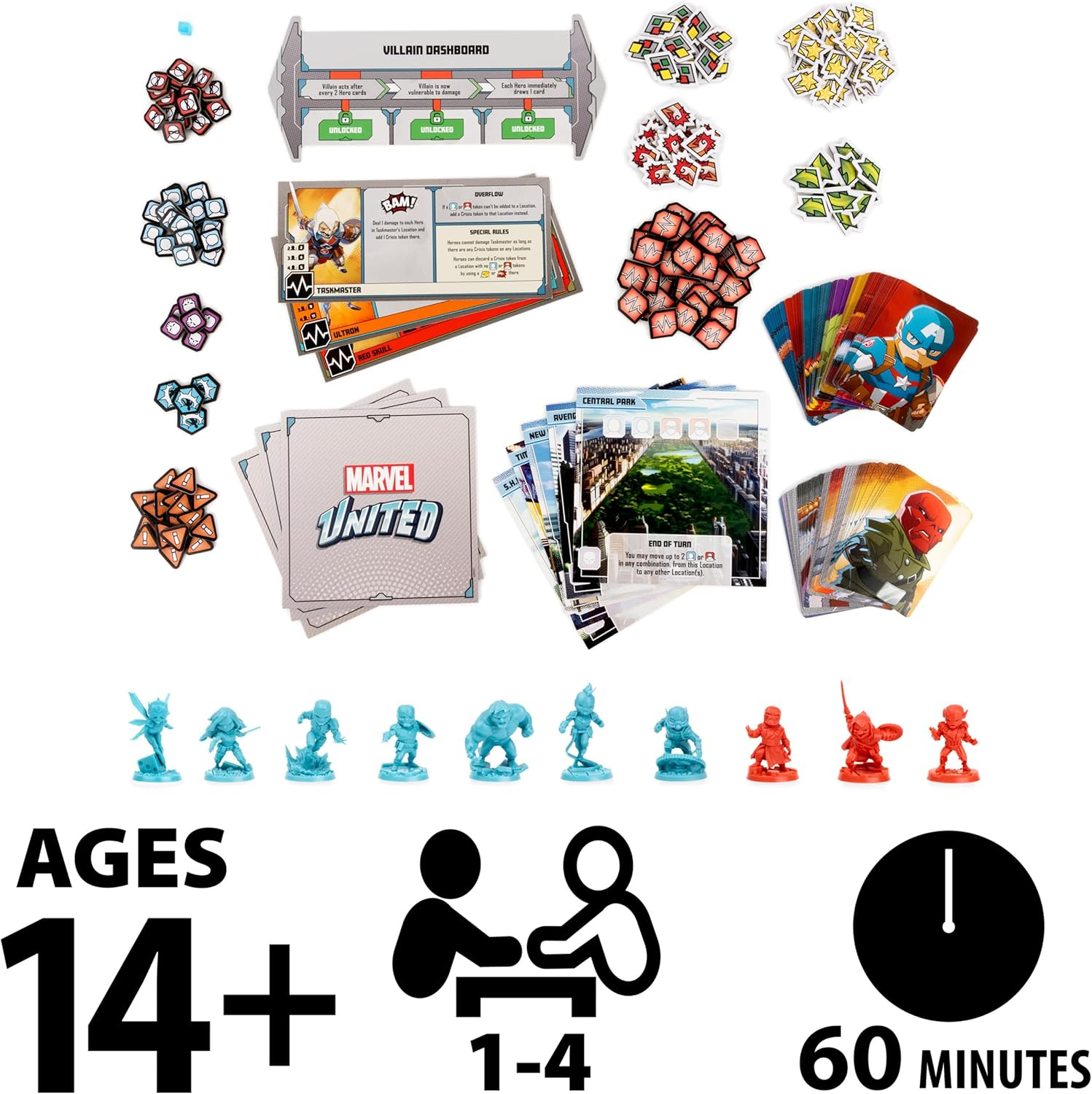 Marvel United, Board Game Bundle Spiderman Dr. Strange, Ages 8 and up