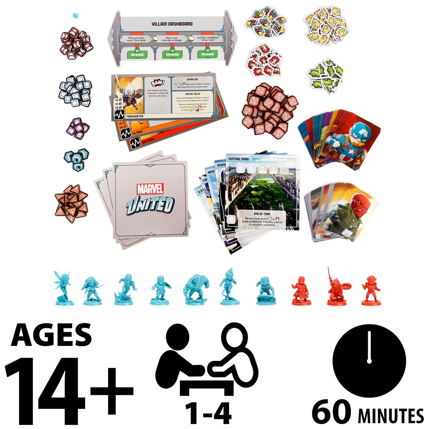 Marvel United, Board Game Bundle Spiderman Dr. Strange, Ages 8 and up