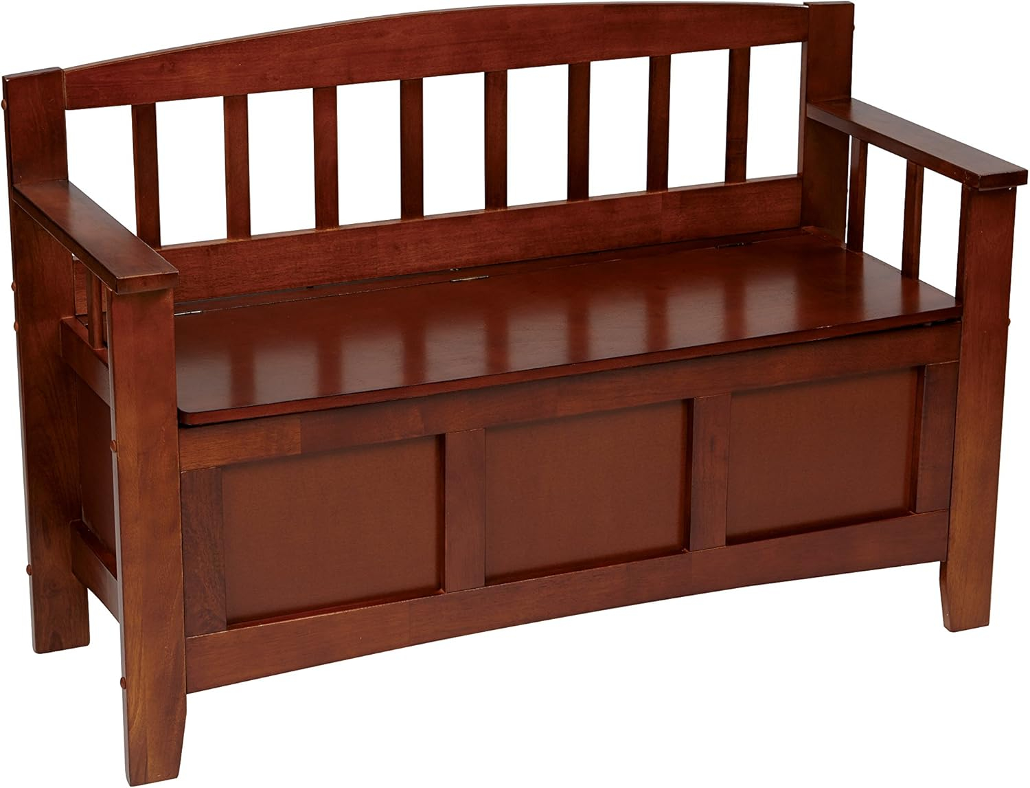 OSP Home Furnishings Metro Entry Way Bench with Walnut finish