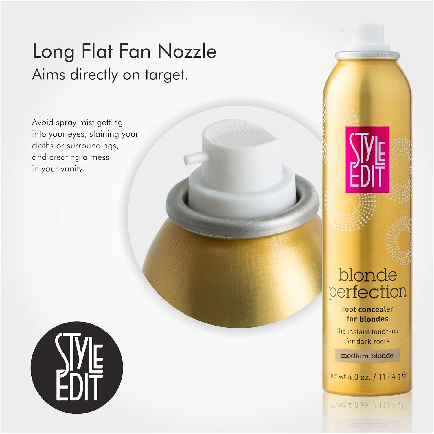 Medium Blonde Root Concealer Spray for Dark Roots