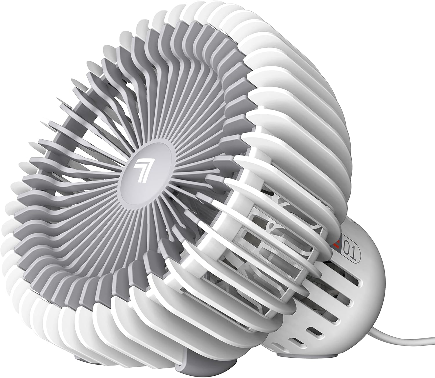 Sharper Image Refresh 01 Desktop Fan, 7", White (New)