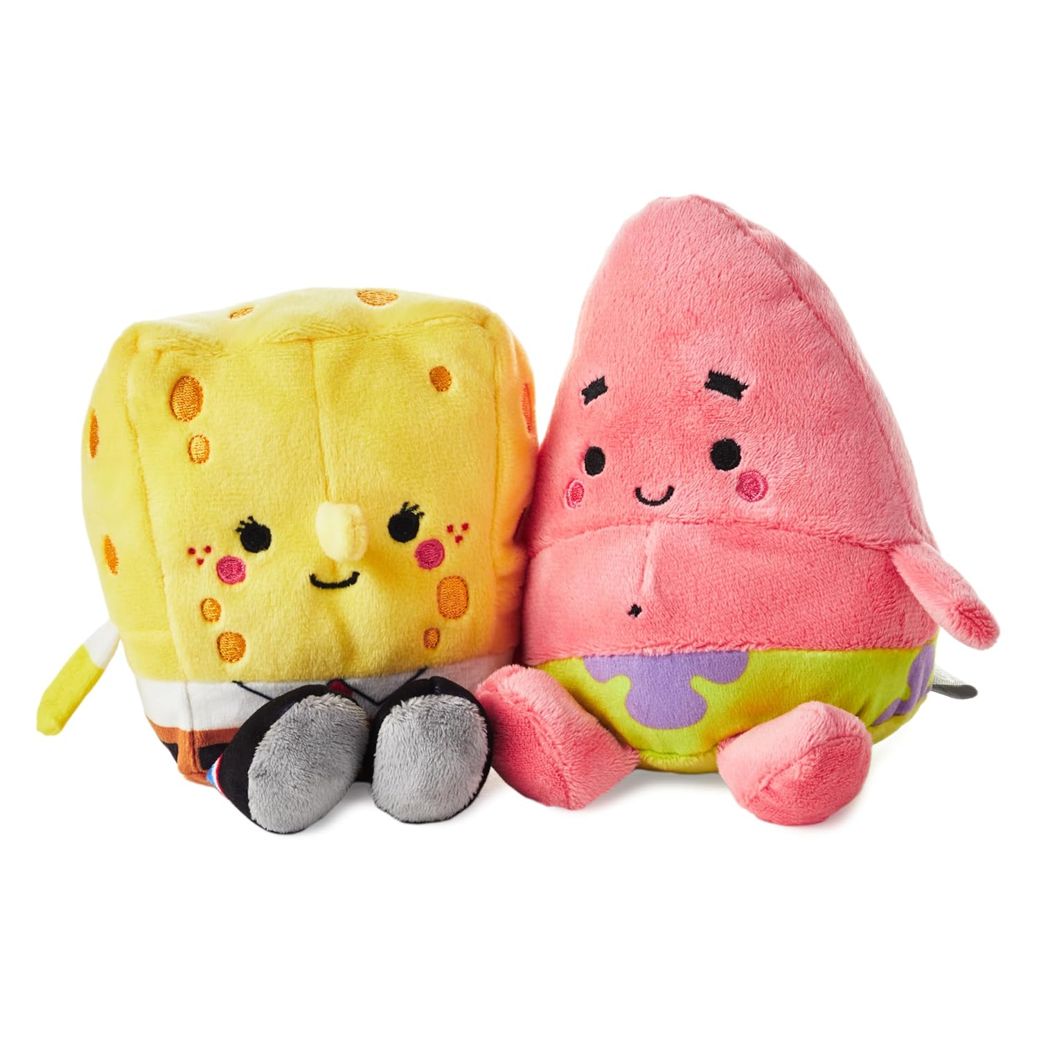 Hallmark Better Together Nickelodeon Magnetic Plush (Spongebob and Patrick) 5.75" Stuffed Toys, Easter Gifts for Kids