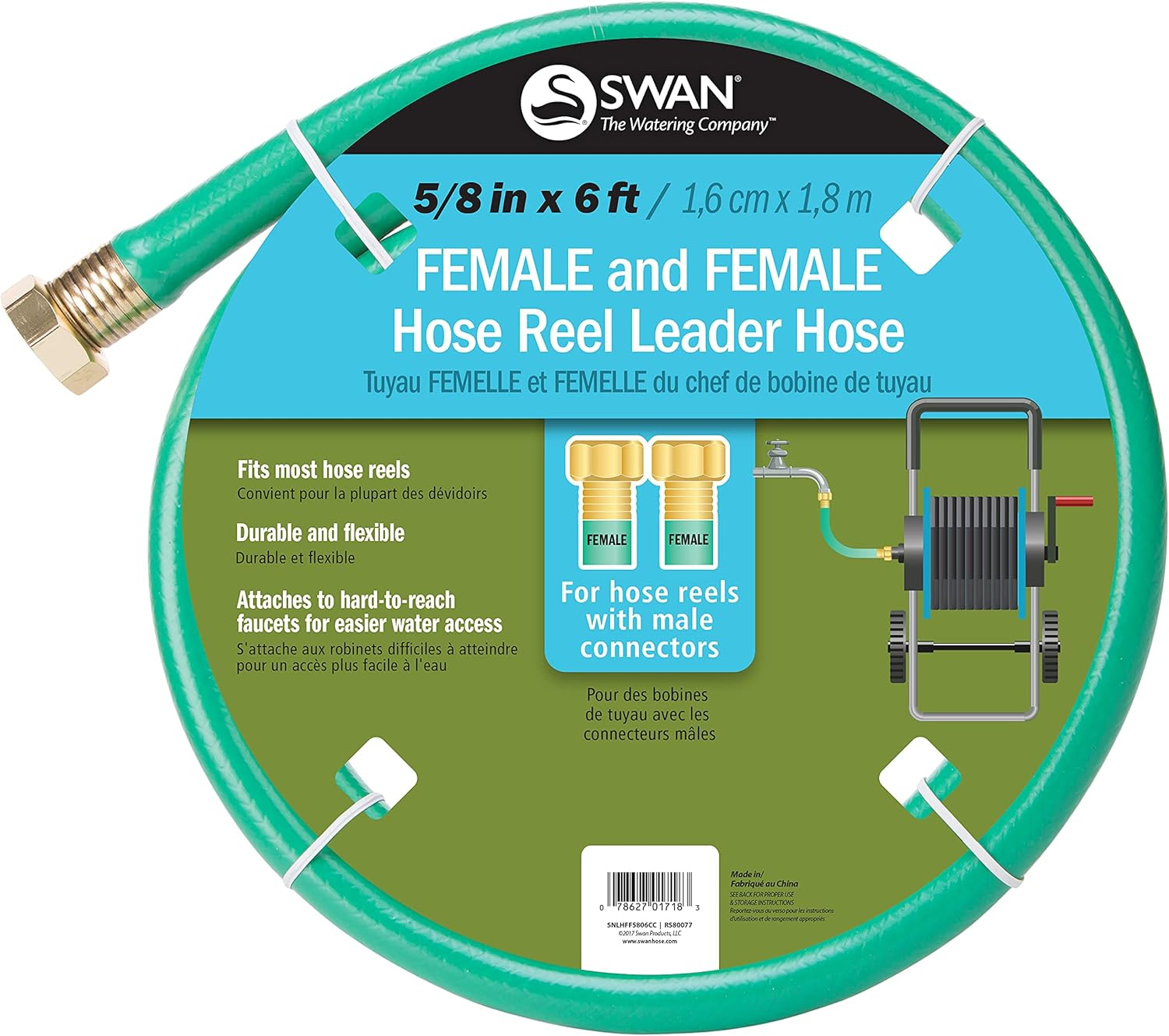 Swan Leader Hose, 5/8-In. x 6-Ft. 1 Pack