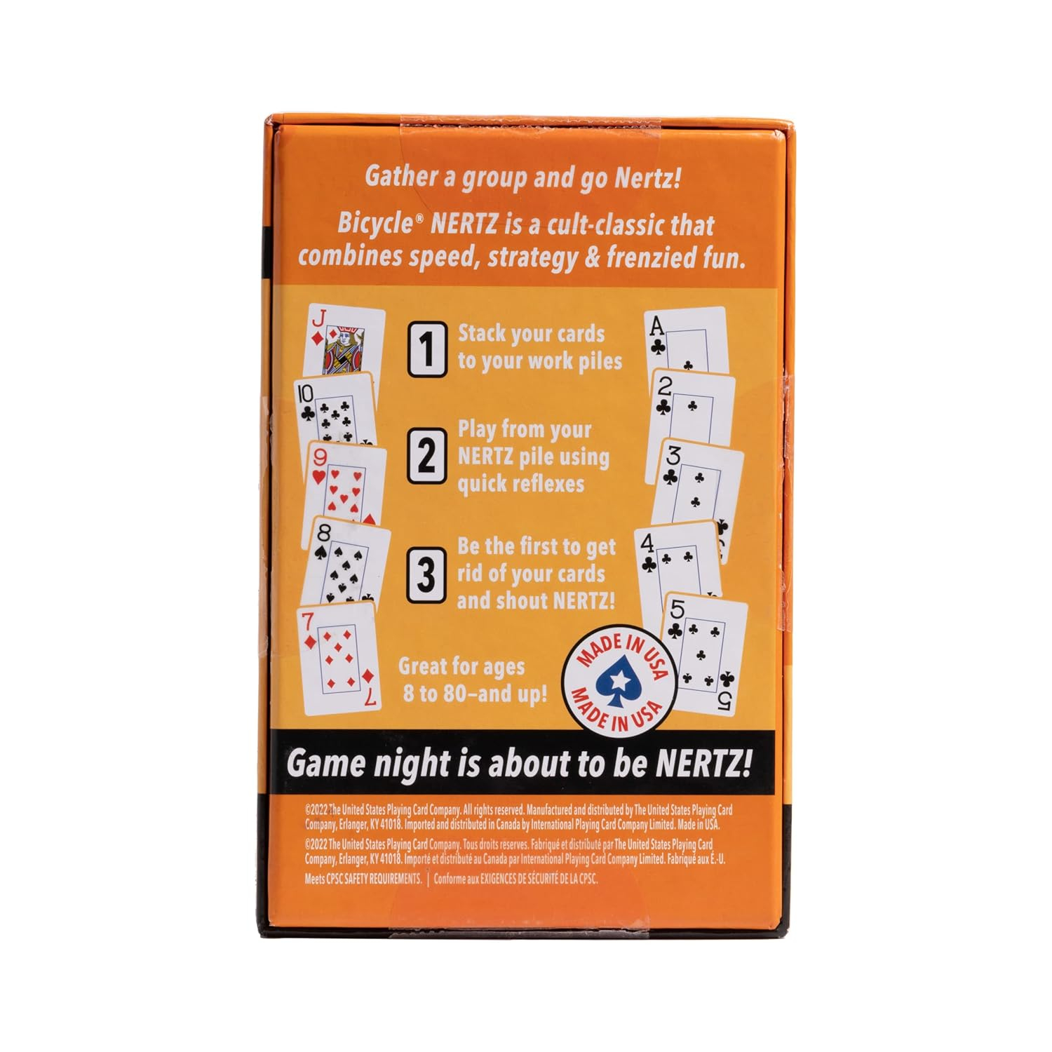 Bicycle Nertz Playing Cards Game Multiplayer Solitaire (up to 8 Players)