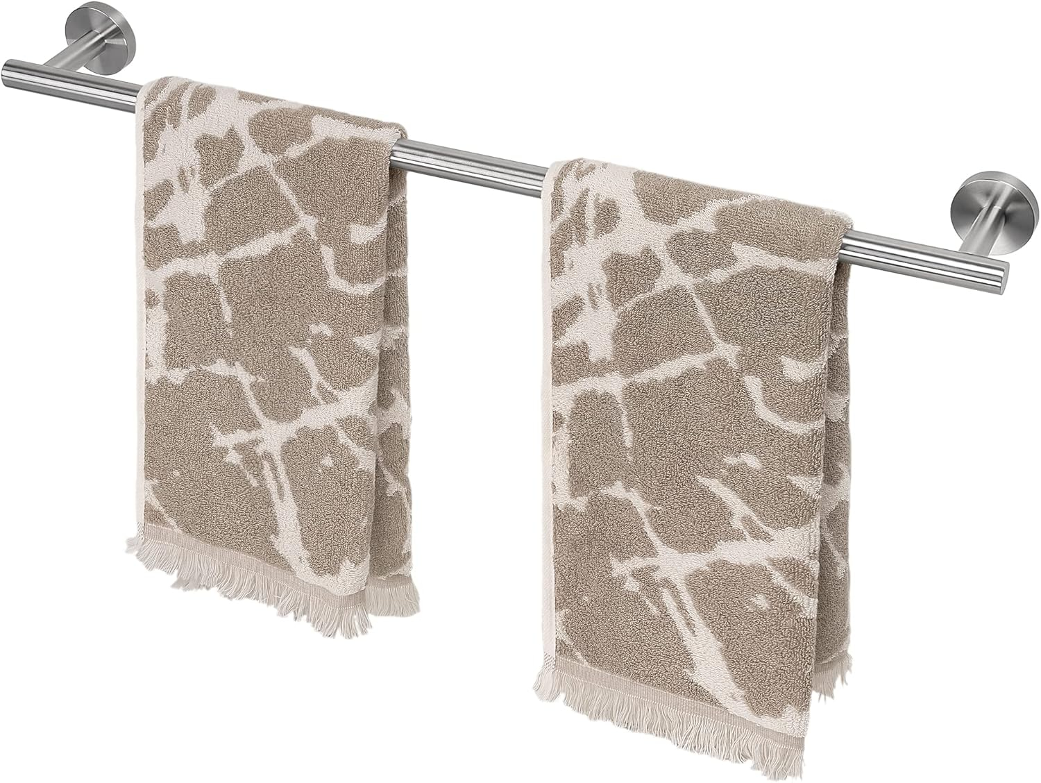 HITSLAM Brushed Nickel 25.7 Inch Towel Bar for Bathroom, SUS304 Stainless Steel Bathroom Towel Rack Wall Mounted, Modern Home Decor Bath Towel Holder with Hardware Accessories