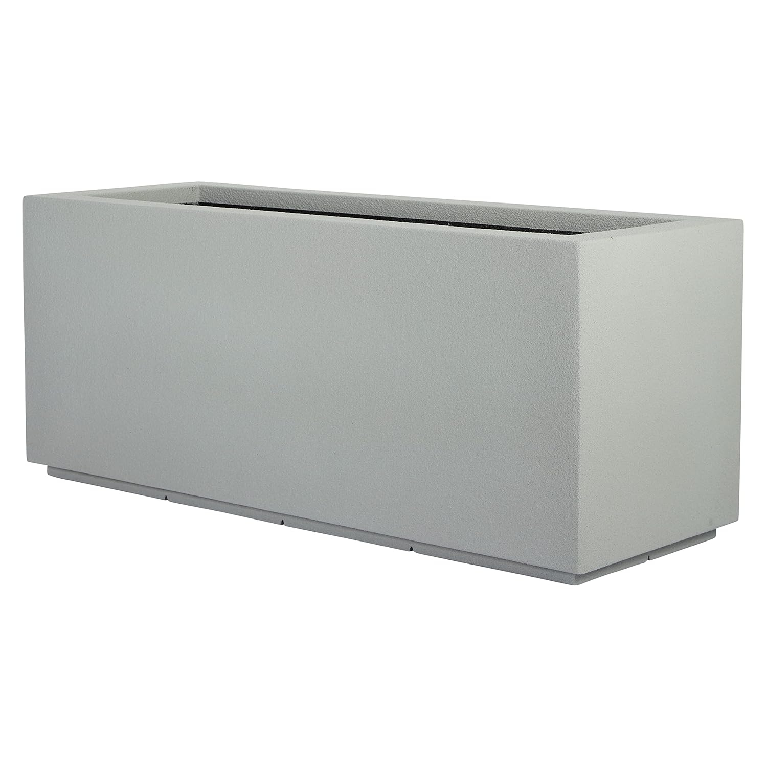 Milan Tall 46 in. x 17 in. Concrete Gray Composite Trough