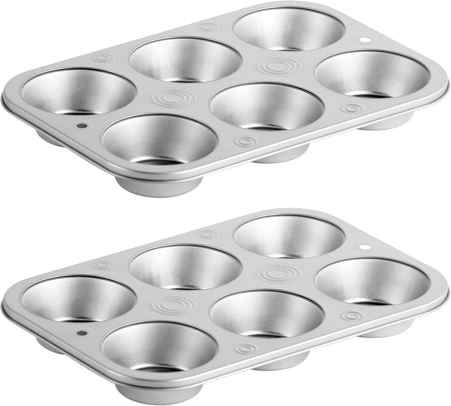 Wilton Set of 2 Recipe Right 6-Cup Muffin Pans