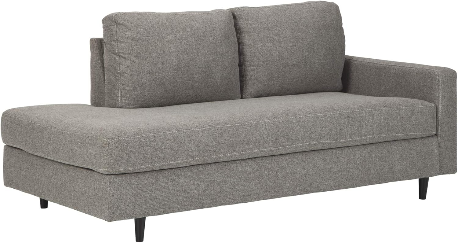 Signature Design by Ashley Lyman Right Arm Corner Chaise in Graphite