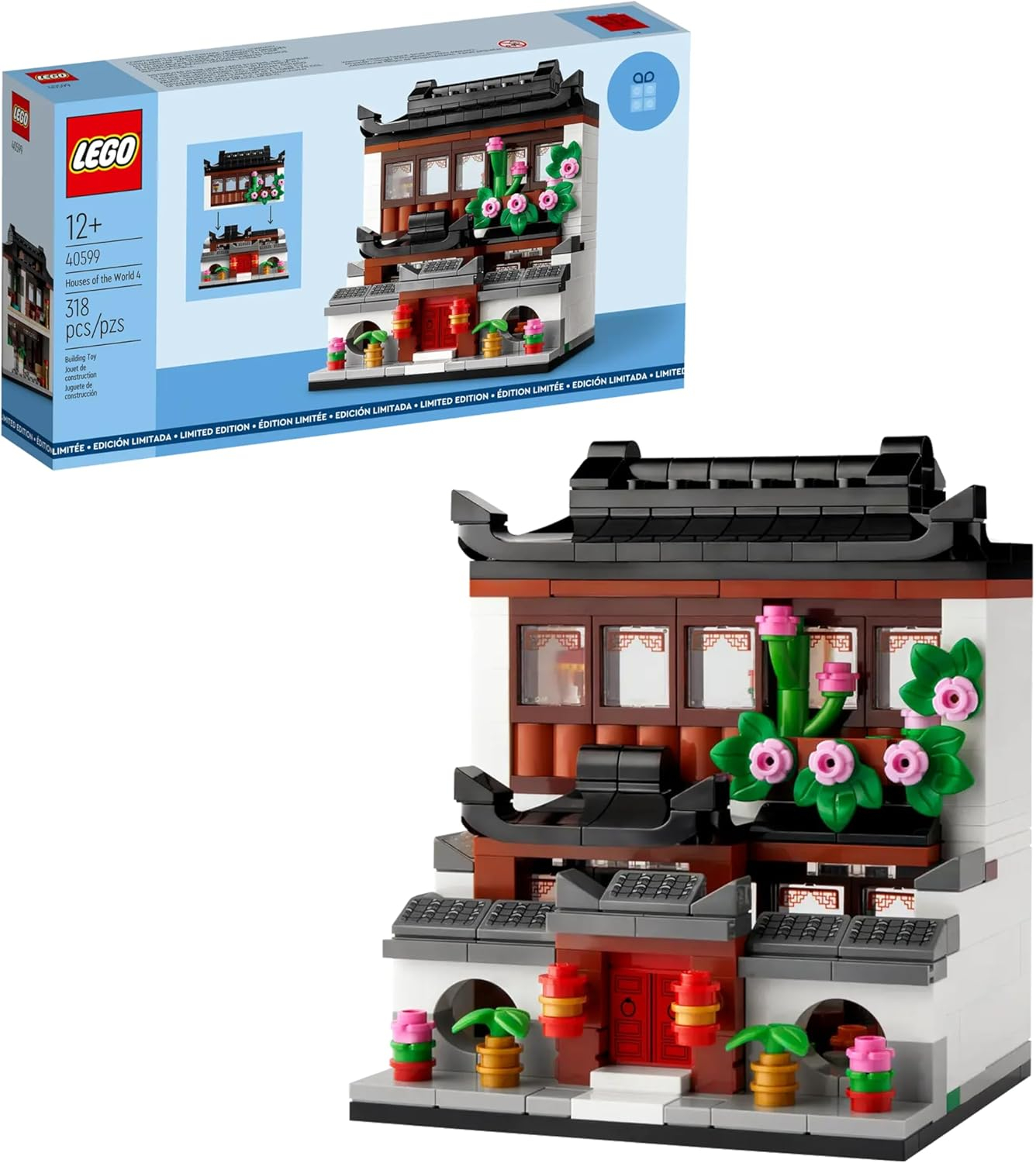 LEGO Houses of the World 4 Interlocking Block Building Set, 318 Count