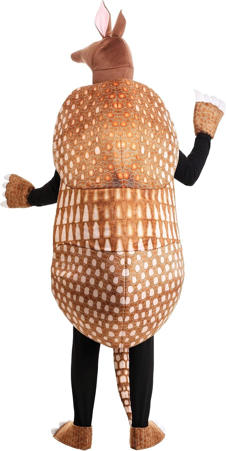 HalloweenCostumes.com Small Adult Armadillo Costume, Black/Brown/Brown