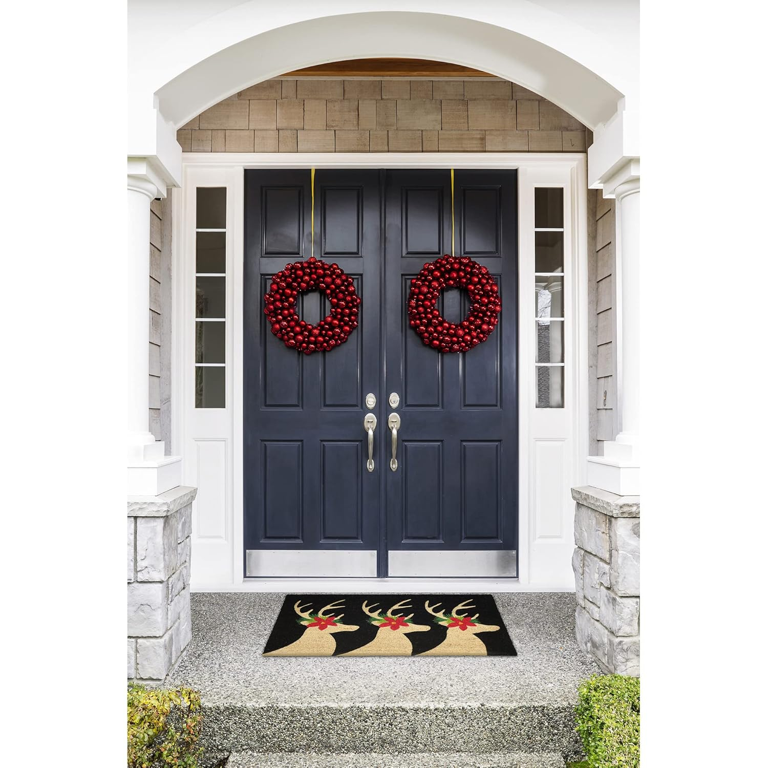Winter Elegance Deer Coir Outdoor Mat 30.5" x 18.5"