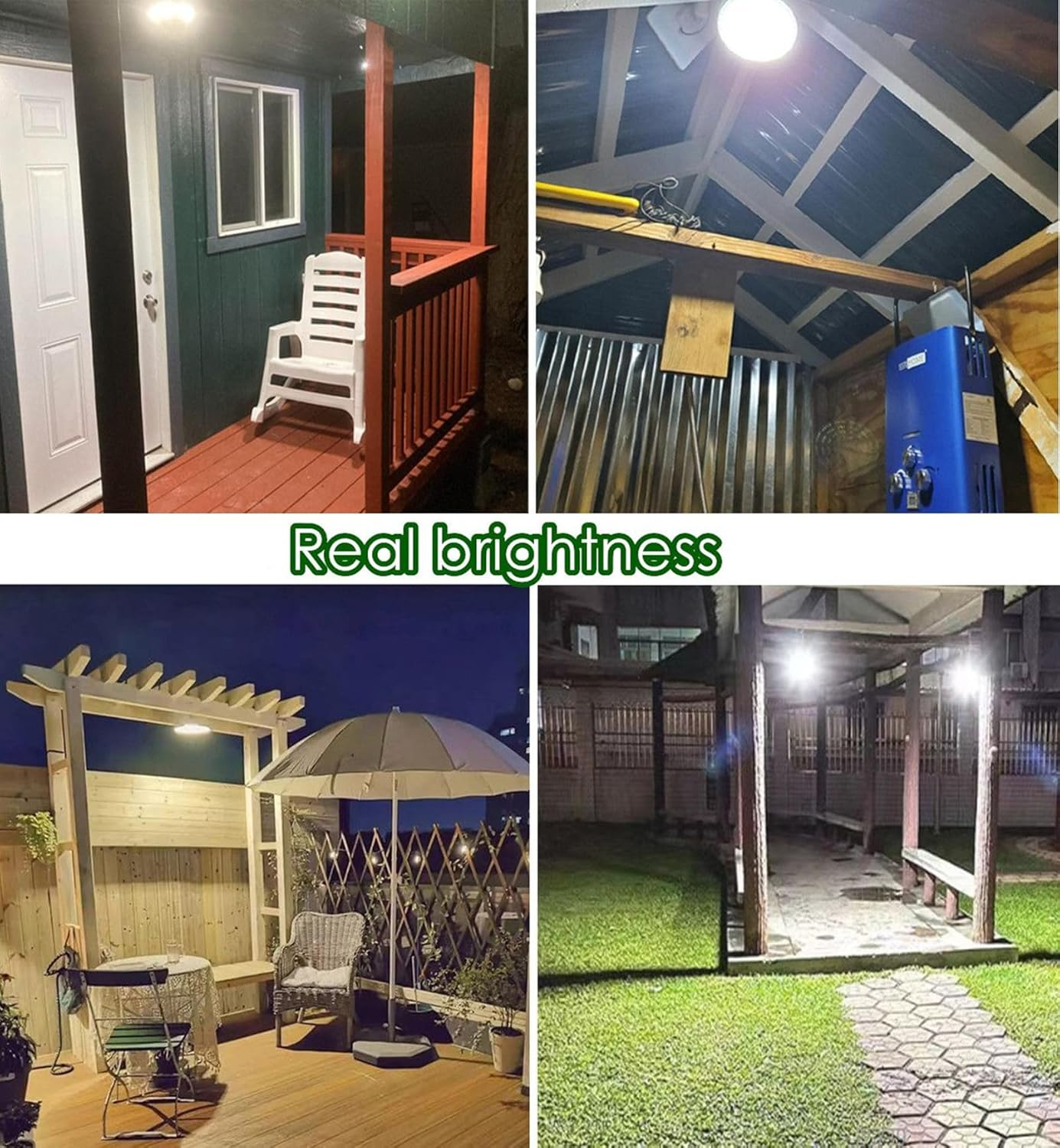 HULPPRE Solar Shed Light-Daytime or Night,96Leds Brighter White Solar Light Indoor&Outdoor with 2 Remotes,IP65 Barn/Chicken Coop/Workshop/Ceiling/Pendant Lamp for Patio,Garden,Yard,Gazebo