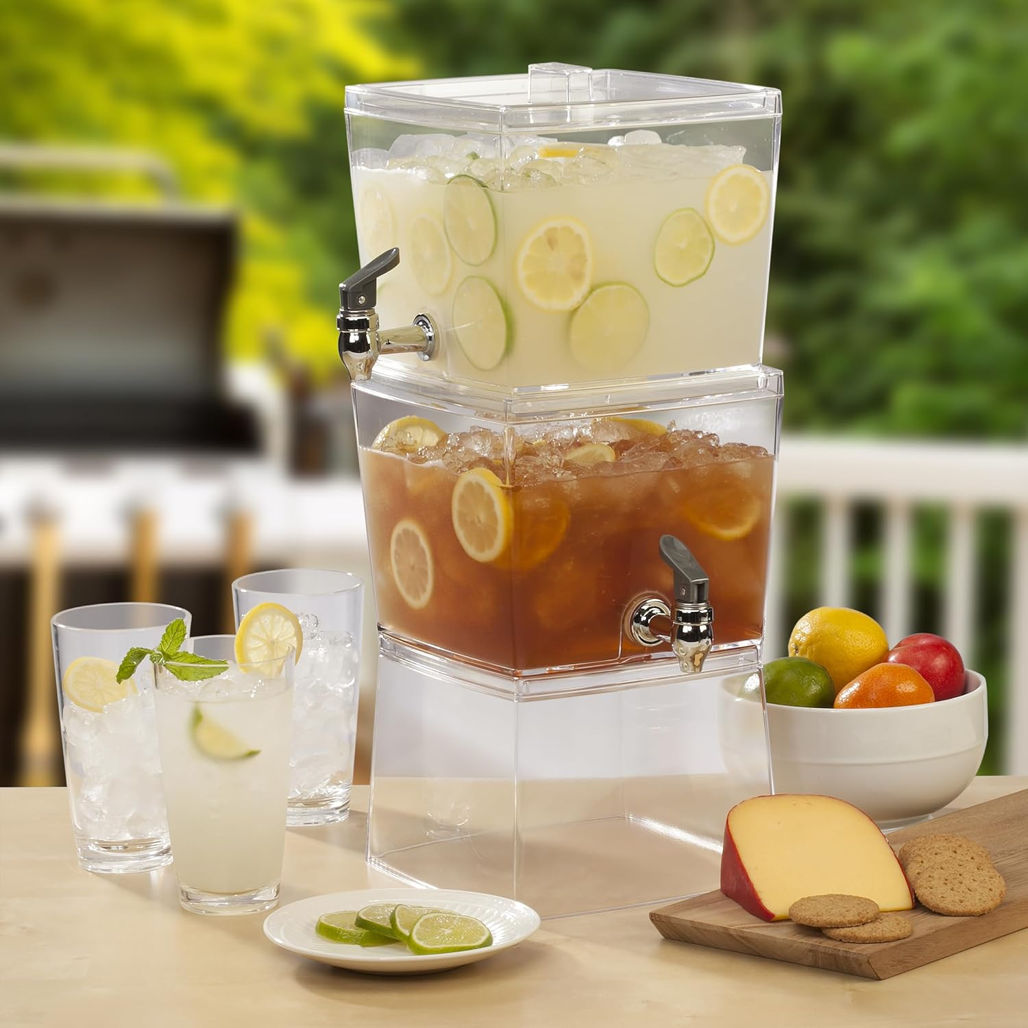 Creatively Designed Products 3 Gallon Clear  Stackable Beverage Dispenser