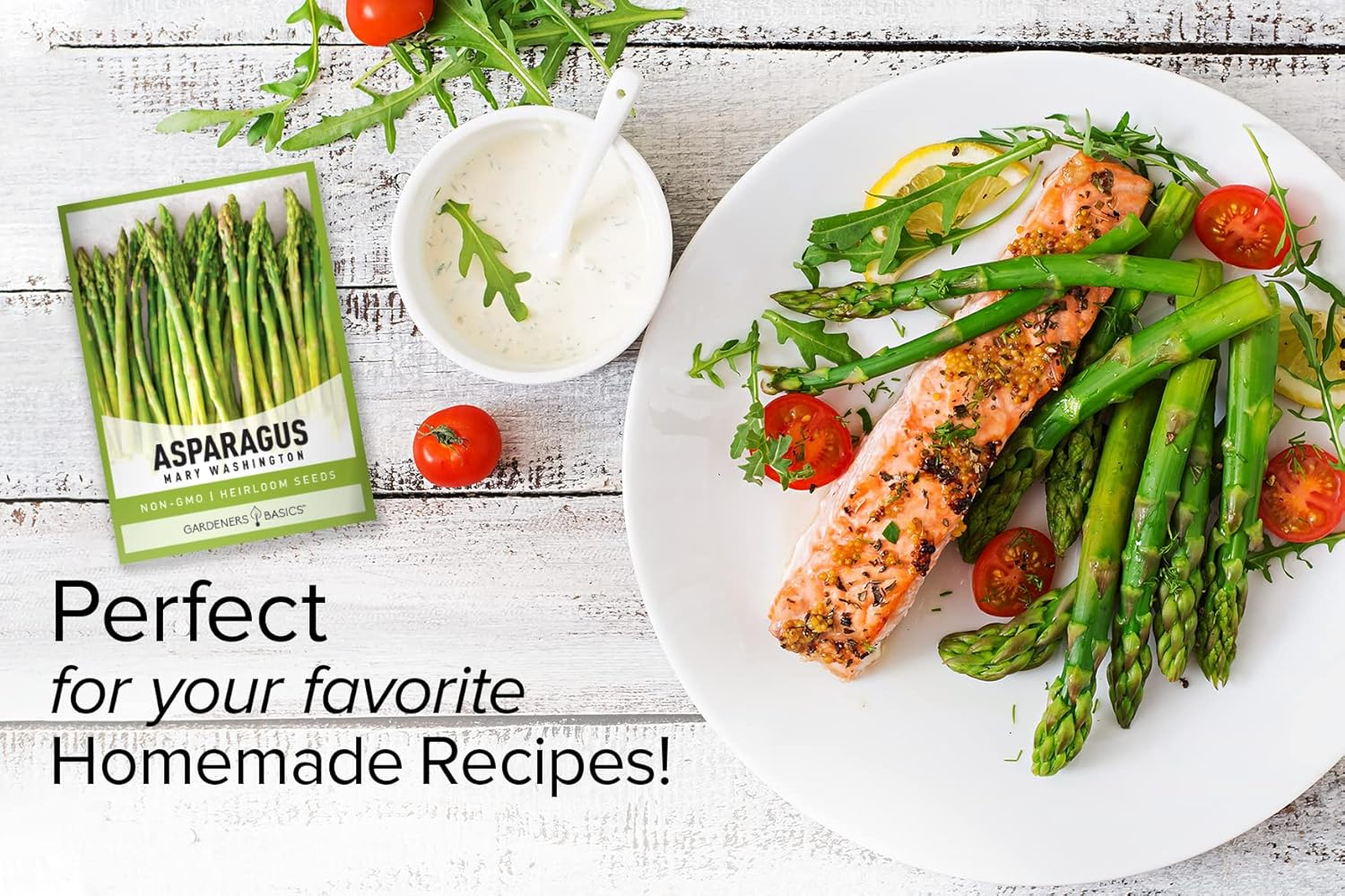 Mary Washington Non-GMO Heirloom Asparagus Seeds for Spring Planting