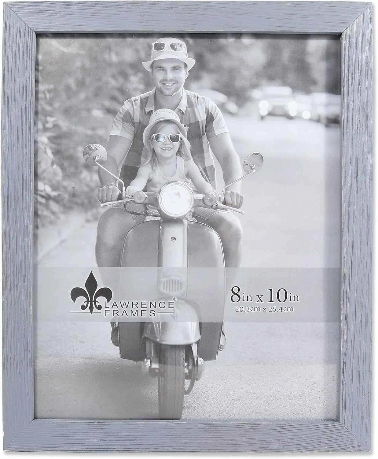 Lawrence Frames 8x10 Charlotte Weathered Gray Wood Picture Frame