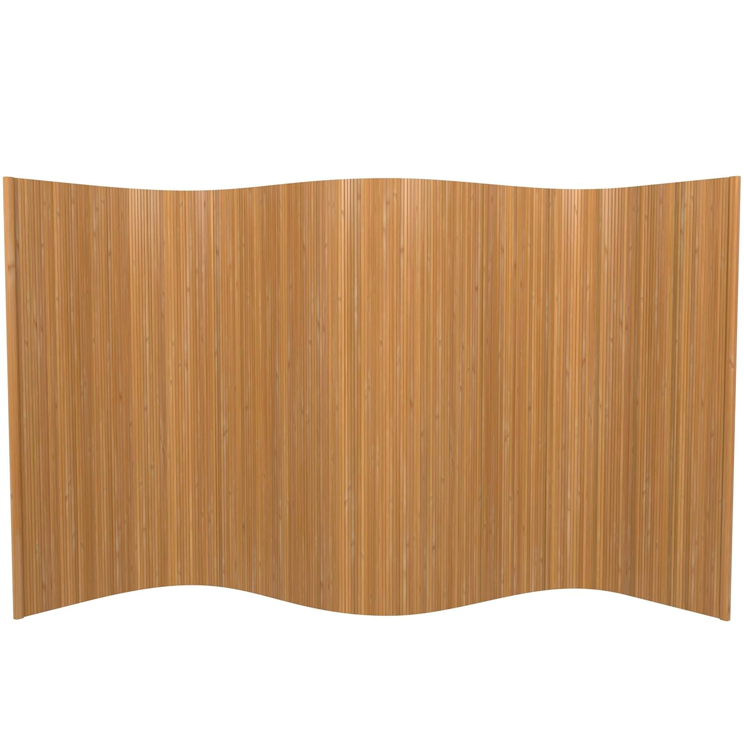 4 ft. Short Bamboo Wave Screen - Natural