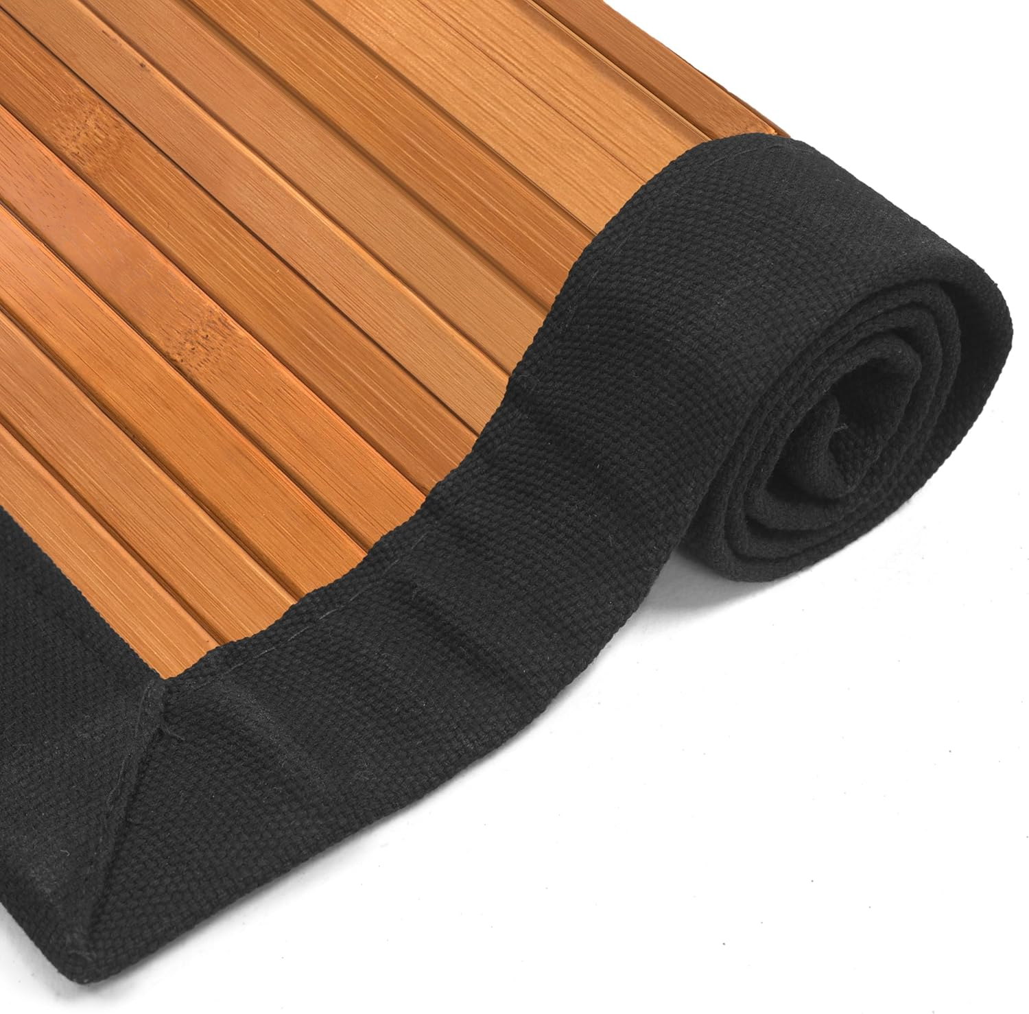 Oriental Furniture Bamboo Rug, Burnt Bamboo, 5x8