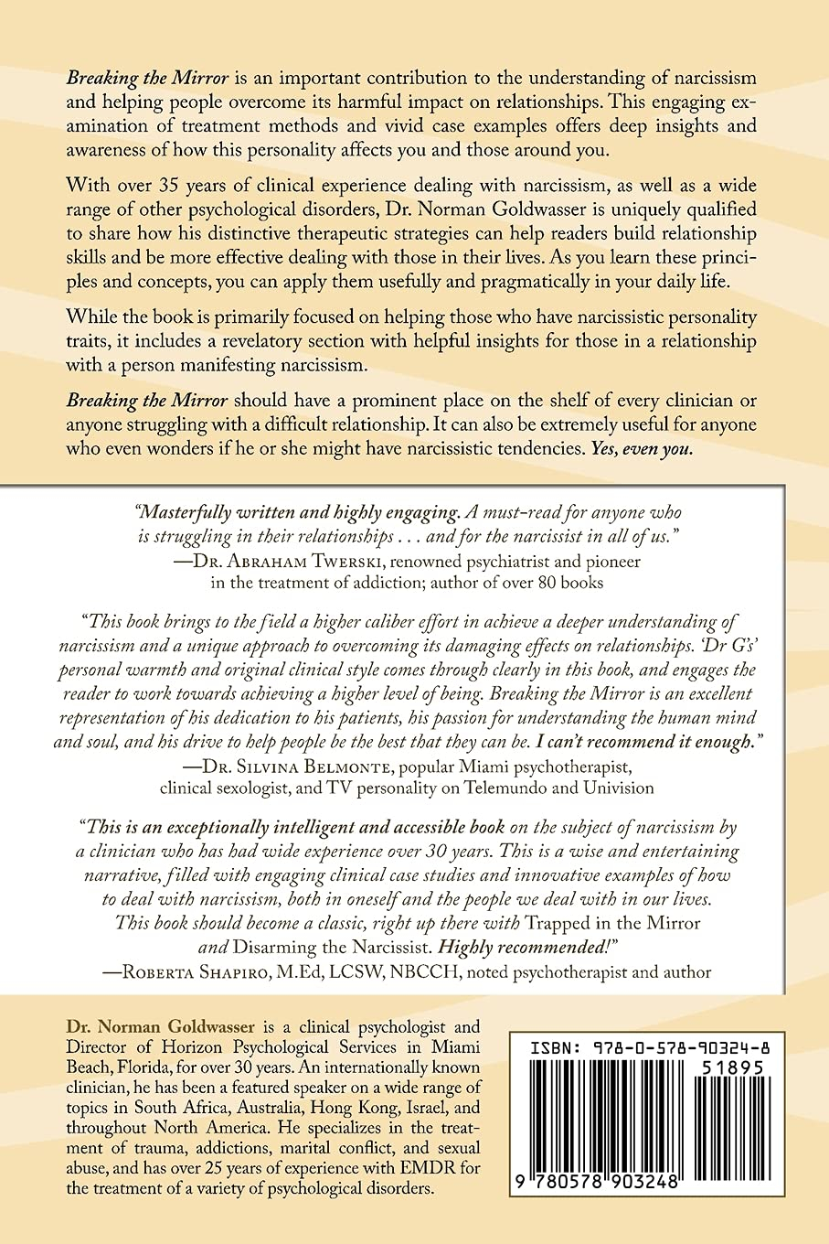 Breaking the Mirror - Overcoming Narcissism Psychology Book