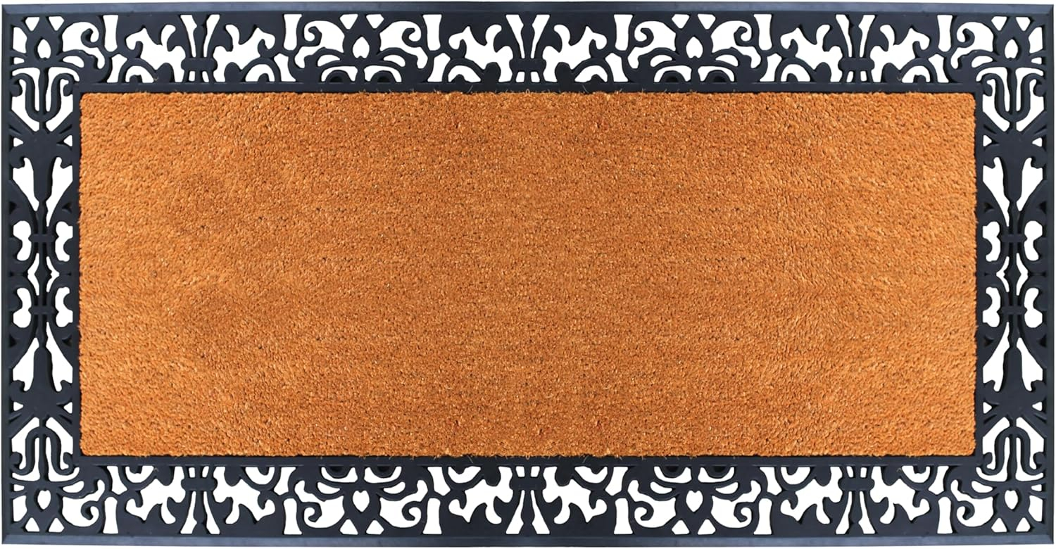 A1HC Entrance Door Mats, 30” x 60”, Durable Large Outdoor Rug, Non-Slip Welcome Doormat, Rubber Backed Low-Profile Heavy Duty Door Mat, Indoor Outdoor for Front Door, High Traffic Areas
