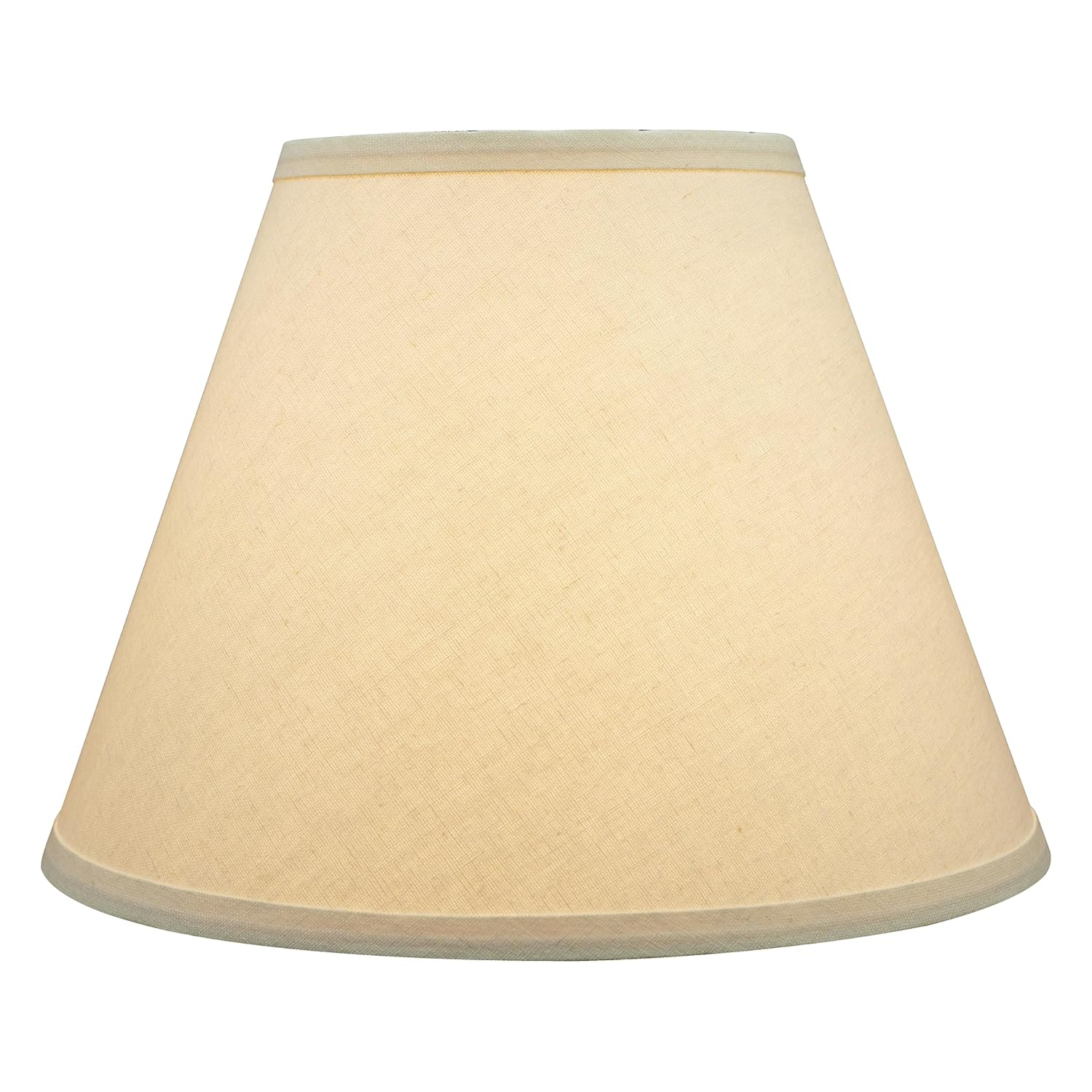 Aspen Creative 32637A Transitional Empire Shape Spider Construction Lamp Shade in White, 6" Top x 12" Bottom x 9" Slant Height