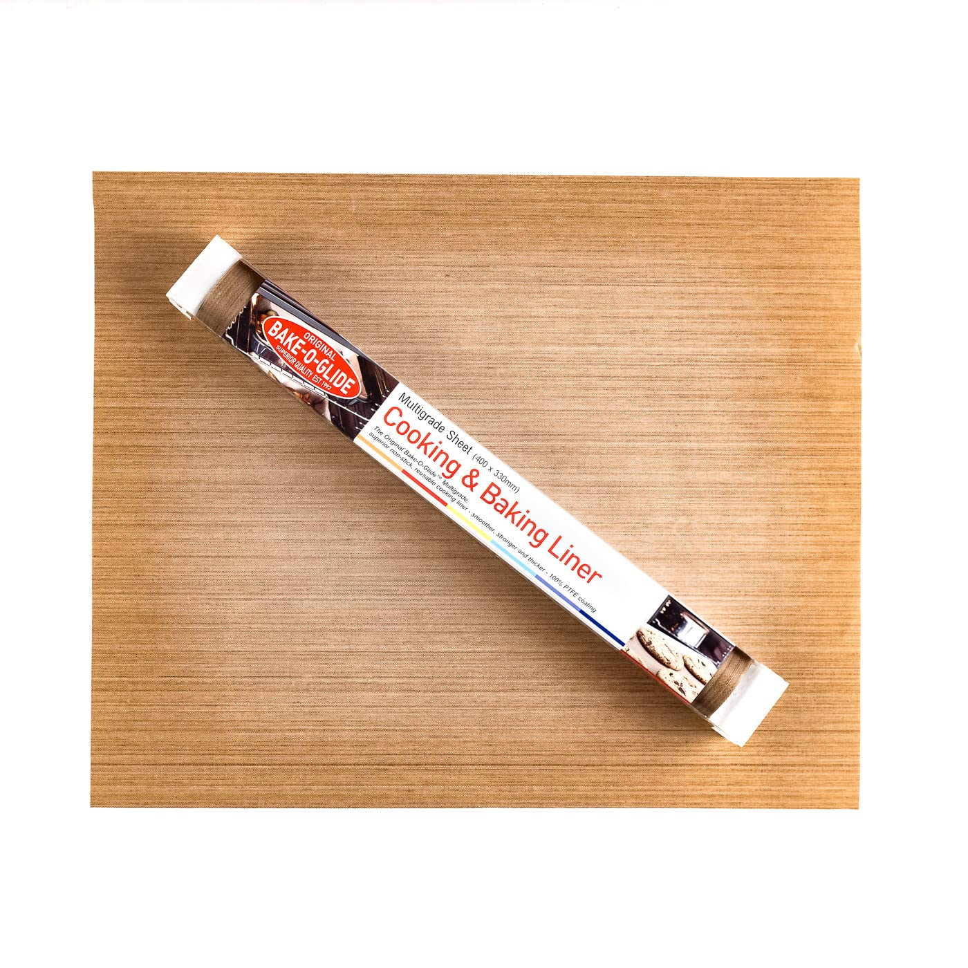 Brown Non-Stick Reusable Cooking and Baking Sheet, 400 x 330mm