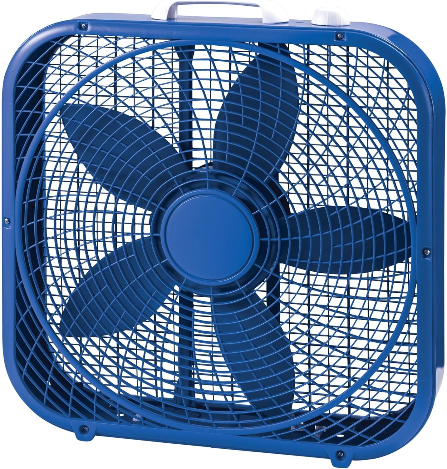 Lasko Cool Colors 20" Energy Efficient Box Fan, 3 Speeds, 22.5" H, Blue, B20308, New