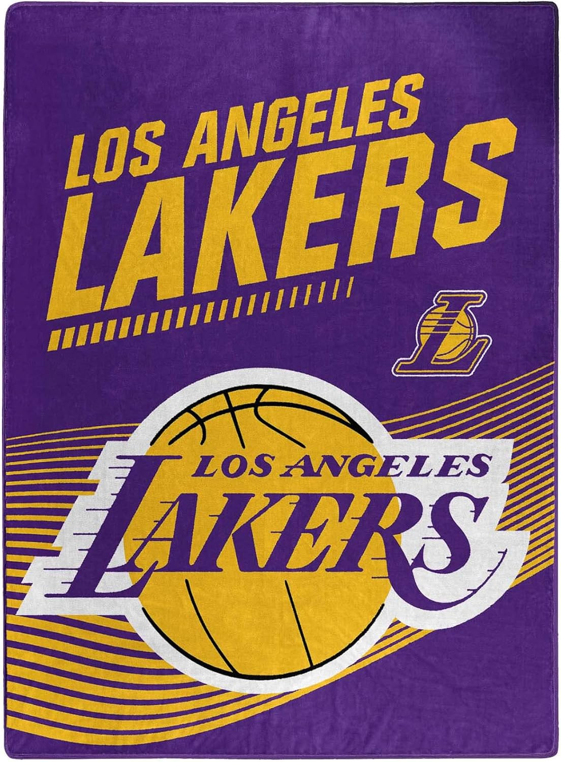 NORTHWEST NBA Los Angeles Lakers 60" x 80" Raschel Throw Blanket