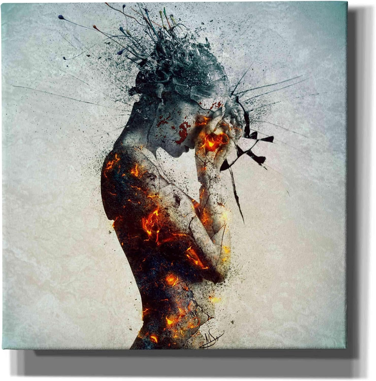 Cortesi Home 'Deliberation' by Mario Sanchez Nevado, Canvas Wall Art, 18" x 18"
