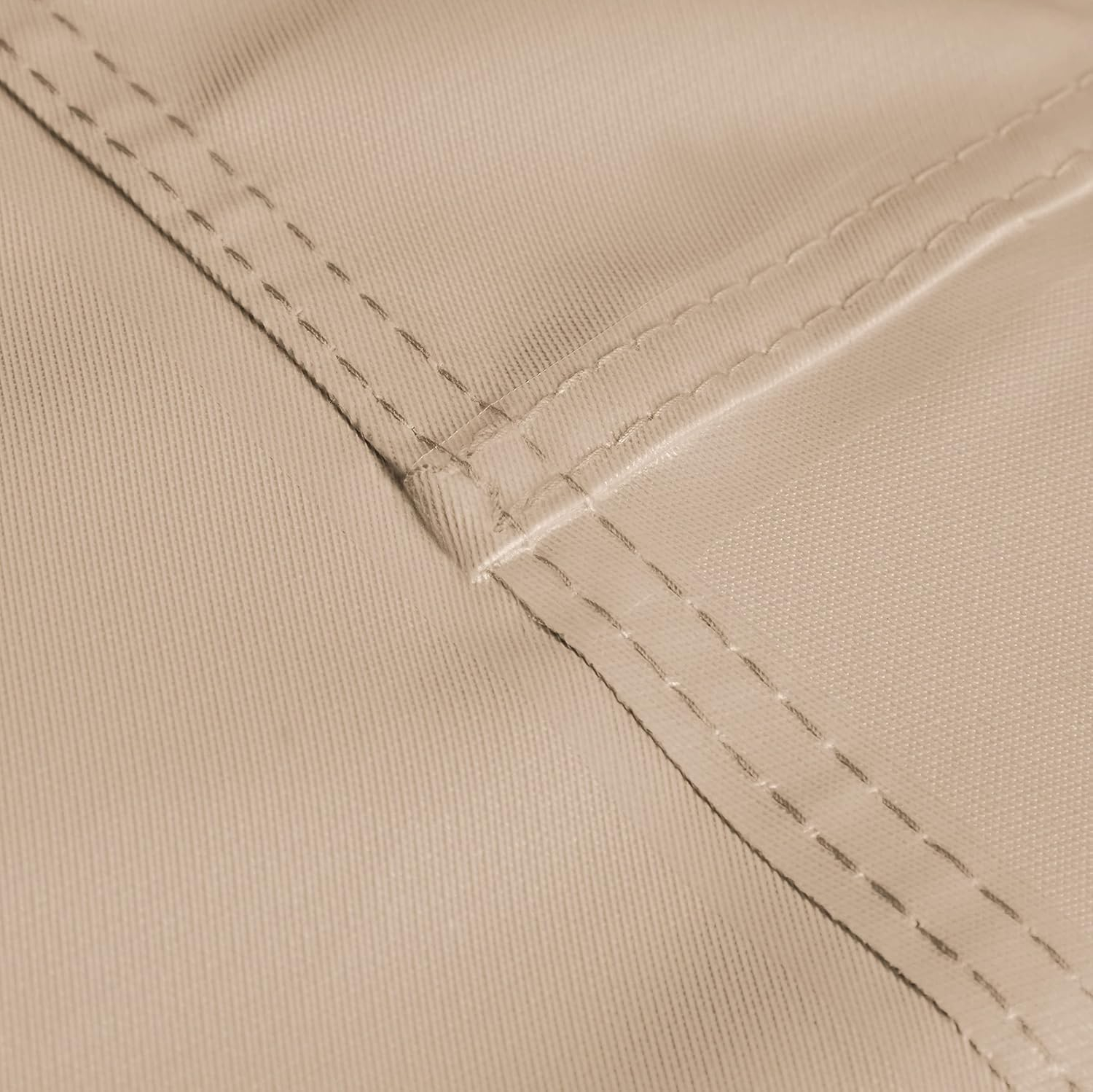 Elegant Waterproof Beige and Brown Polyester Patio Table and Chair Cover