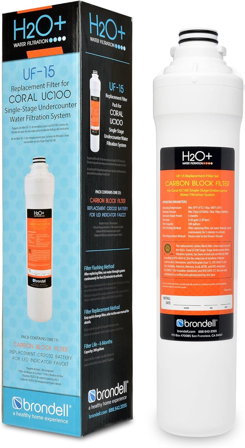 Brondell H2O+ Coral Single-Stage Replacement Filter