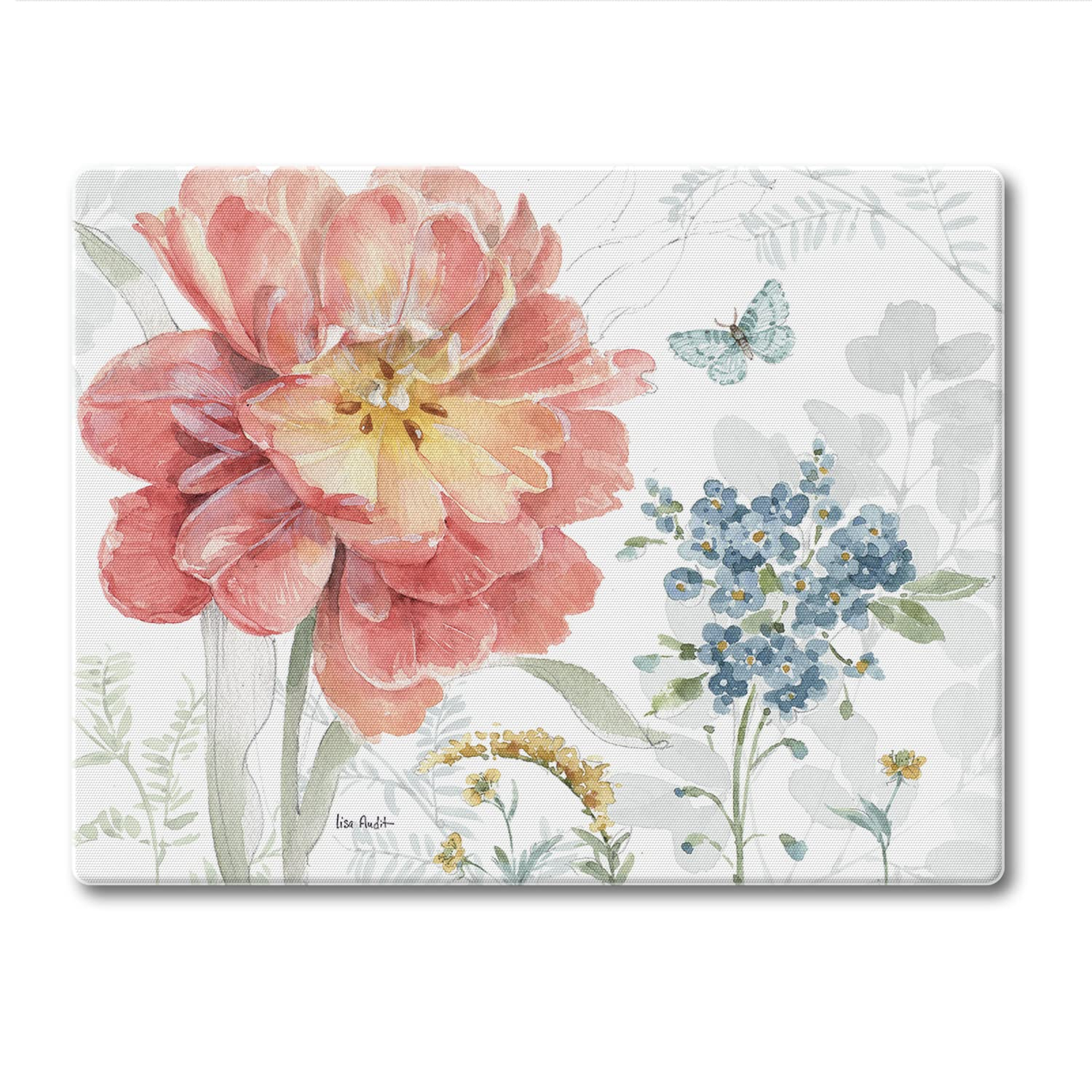 CounterArt Spring Meadow Tempered Glass Cutting Board
