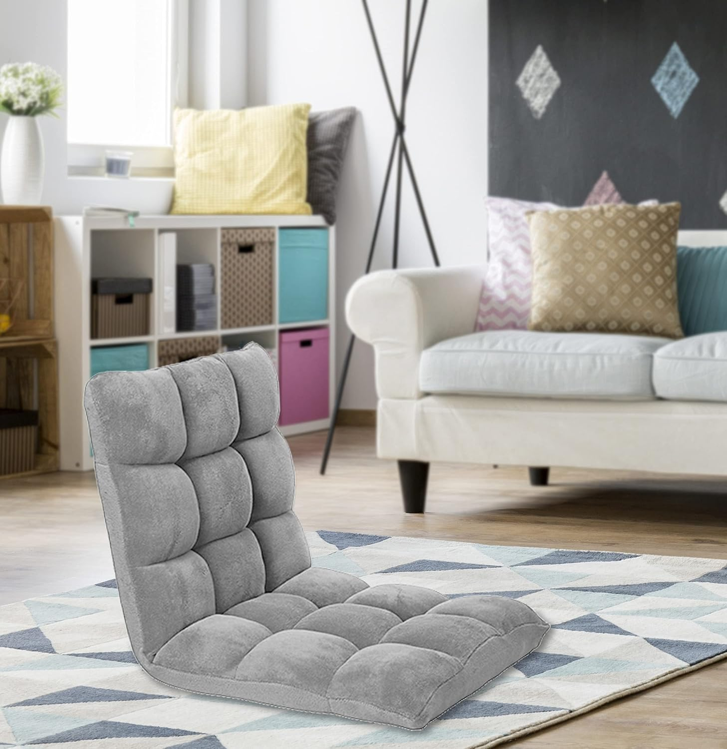 Esme Kids&#39; Recliner Chair Gray - Chic Home