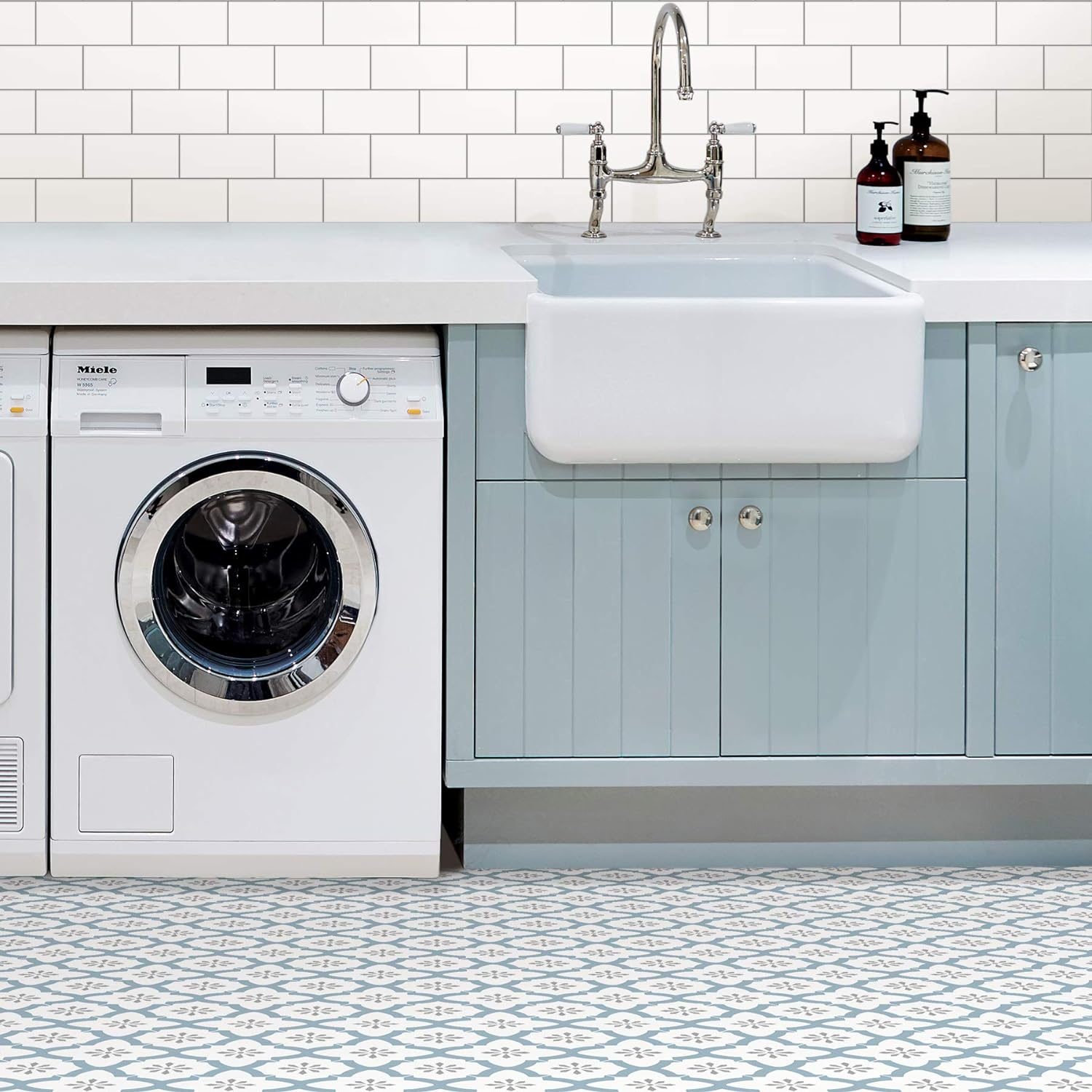 FloorPops Alfama 12 in. x 12 in. Peel and Stick Virgin Vinyl Floor Tiles (10-Pack)