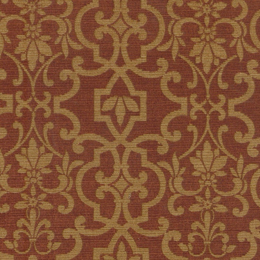 Vanya Paprika Patterned Outdoor Chair Cushion, 20" x 42" Spun Polyester