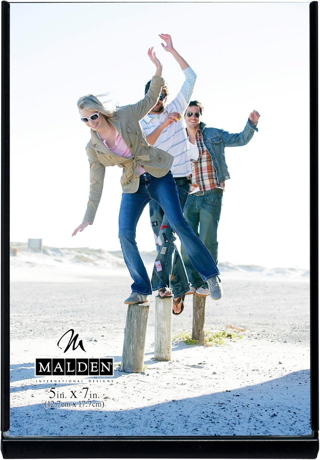 MATTE BLACK METALLIC 5x7 bentback base by Malden - 5x7